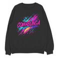 Cowabunga Retro 80s 90s Nostalgia Slang Neon Grunge Art Unisex Sweatshirt