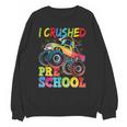 I Crushed Pre-K Monster Truck Graduation Preschool Grad 2025 Unisex Sweatshirt