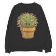 Cute Golden Barrel Cactus Introvert Distressed Unisex Sweatshirt Cute Golden Barrel Cactus Introvert Distressed Unisex Sweatshirt