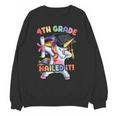 Dabbing 4th Grade Unicorn Graduation Class Of 2021 Nailed It Unisex Sweatshirt