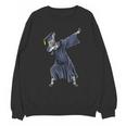 Dabbing Graduate Zebra Team Mascot Graduation Senior Shirt Unisex Sweatshirt