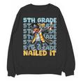 Dabbing Graduation Boy 5th Grade Nailed It Class Of 2025 Unisex Sweatshirt