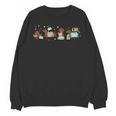 Dachshund Book Lover Reading Wiener Dog 100 Days Of School Unisex Sweatshirt