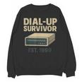 Dial Up Survivor Retro 90s Internet Nostalgia Unisex Sweatshirt