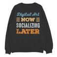 Digital Art Now Minimal Socializing Introvert Vintage Unisex Sweatshirt Digital Art Now Minimal Socializing Introvert Vintage Unisex Sweatshirt