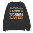 Doll Making Now Minimal Socializing Introvert Vintage Unisex Sweatshirt Doll Making Now Minimal Socializing Introvert Vintage Unisex Sweatshirt