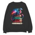 Dragons And Books Dragonworm Book Lover Reading Unisex Sweatshirt