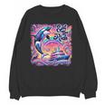 EAT THE RICH 90S NOSTALGIA WHALE ORCA YAHCT RETRO Unisex Sweatshirt EAT THE RICH 90S NOSTALGIA WHALE ORCA YAHCT RETRO Unisex Sweatshirt