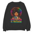 Education Is Freedom Teacher Books History Month Unisex Sweatshirt