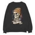 Elder Emo Skeleton Beanie Nostalgia Scene Aesthetic Unisex Sweatshirt