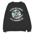 Elder Millennials Embracing 90s CDs Nostalgia Vibes Unisex Sweatshirt Elder Millennials Embracing 90s CDs Nostalgia Vibes Unisex Sweatshirt
