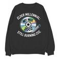 Elder Millennials Embracing 90s CDs Nostalgia Vibes Unisex Sweatshirt Elder Millennials Embracing 90s CDs Nostalgia Vibes Unisex Sweatshirt