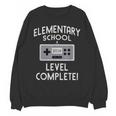 Elementary School Graduation Shirt Level Complete Gamer Unisex Sweatshirt