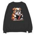 English Bulldog Reading a Book Dog For Men Women Girls Kids Unisex Sweatshirt English Bulldog Reading a Book Dog For Men Women Girls Kids Unisex Sweatshirt