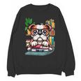 English Bulldog Reading a Book Dog Unisex Sweatshirt