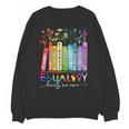 Equality Hurts No One Floral Books LGBTQ Gay Les Pride Month Unisex Sweatshirt