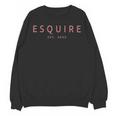 Esquire Est 2025 Women Attorney Lawyer Law School Graduation Unisex Sweatshirt