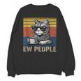 Ew People Introvert Cat Lover Crazy Vintage Cat Lady Unisex Sweatshirt Ew People Introvert Cat Lover Crazy Vintage Cat Lady Unisex Sweatshirt