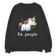 Ew People Unicorn Lover Introvert Rainbow Unicorn Unisex Sweatshirt