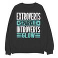 Extroverts Sparkle Introverts Glow Introvert Unisex Sweatshirt Extroverts Sparkle Introverts Glow Introvert Unisex Sweatshirt