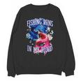 Fishing Runs In My Blood Introvert Hobby Antisocial Unisex Sweatshirt