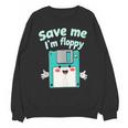 Floppy Disk Retro Tech Nostalgia Old School Computing Humor Unisex Sweatshirt