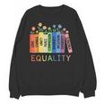 Floral Book Equality Human Rights Social Justice Peace Love Unisex Sweatshirt