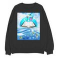 Frutiger Aero Aesthetic Tech Book Butterfly Unisex Sweatshirt