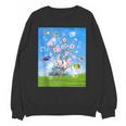 Frutiger Aero Aesthetic Tech Cherry Blossom Fishes Bubbles Unisex Sweatshirt Frutiger Aero Aesthetic Tech Cherry Blossom Fishes Bubbles Unisex Sweatshirt