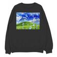 Frutiger Aero Dolphin Meadow Aesthetic Y2k 2000s Ironic Unisex Sweatshirt Frutiger Aero Dolphin Meadow Aesthetic Y2k 2000s Ironic Unisex Sweatshirt
