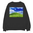 Frutiger Aero Meadow Aesthetic Y2k 2000s Ironic Nostalgic Unisex Sweatshirt