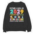 Future Class Of 2029 I Survived Passed 5th Grade Graduation Unisex Sweatshirt