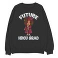 Future HBCU Grad Girl Wearing Graduation Gown Unisex Sweatshirt