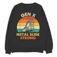 Gen X Slide Strong Generation X Gen Xer Nostalgia Unisex Sweatshirt
