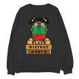 Girl Kid Reading Book Black History Month Bookworm Unisex Sweatshirt