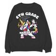 Girls Dabbing Unicorn 6th Sixth Grade Nailed It Graduation Unisex Sweatshirt