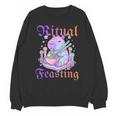 Goth Capybara Ramen Ritual Feasting Soft Introvert Art Unisex Sweatshirt Goth Capybara Ramen Ritual Feasting Soft Introvert Art Unisex Sweatshirt
