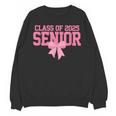 Graduate 2025 Class Of 2025 Senior Coquette Bow Graduation Unisex Sweatshirt