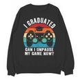 I Graduated Can I Unpause My Game Now Retro Graduation Unisex Sweatshirt