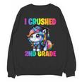Graduation I Crushed 2nd Grade Unicorn Girls Grad Magical Unisex Sweatshirt