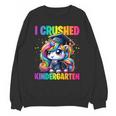 Graduation I Crushed Kindergarten Unicorn Girls Grad Magical Unisex Sweatshirt