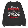 Graduation Proud Brother Of A 2024 Senior Baseball Player Unisex Sweatshirt