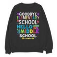 Graduation Shirt For 5th Grader Goodbye Hello Middle School Unisex Sweatshirt