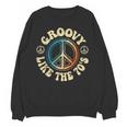 Groovy Like The 70s Peace Aesthetic Nostalgia 1970's Retro Unisex Sweatshirt