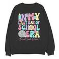 Groovy In My Last Day Of School Era Second Grade Graduation Unisex Sweatshirt