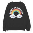 I Hate Everybody Rainbow Sarcastic Grumpy Introvert Unisex Sweatshirt I Hate Everybody Rainbow Sarcastic Grumpy Introvert Unisex Sweatshirt