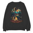 I Hate People Id Rather Be Camping Sarcastic Introvert Unisex Sweatshirt