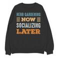 Herb Gardening Now Minimal Socializing Introvert Vintage Unisex Sweatshirt Herb Gardening Now Minimal Socializing Introvert Vintage Unisex Sweatshirt
