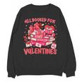 HUGvyn All Booked For Valentines Teacher Book Reading Heart Unisex Sweatshirt