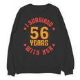 Husband I Survived 56 Years With Her Wife Marriage Memory Unisex Sweatshirt Husband I Survived 56 Years With Her Wife Marriage Memory Unisex Sweatshirt